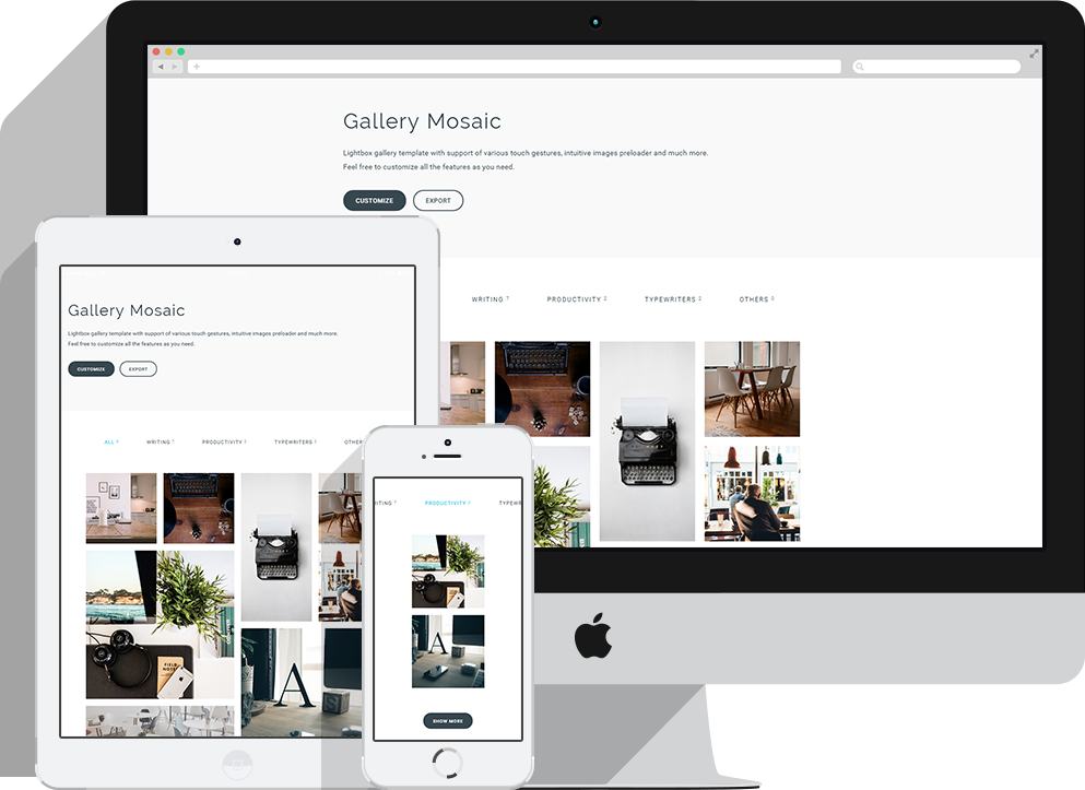 Product responsive showcase